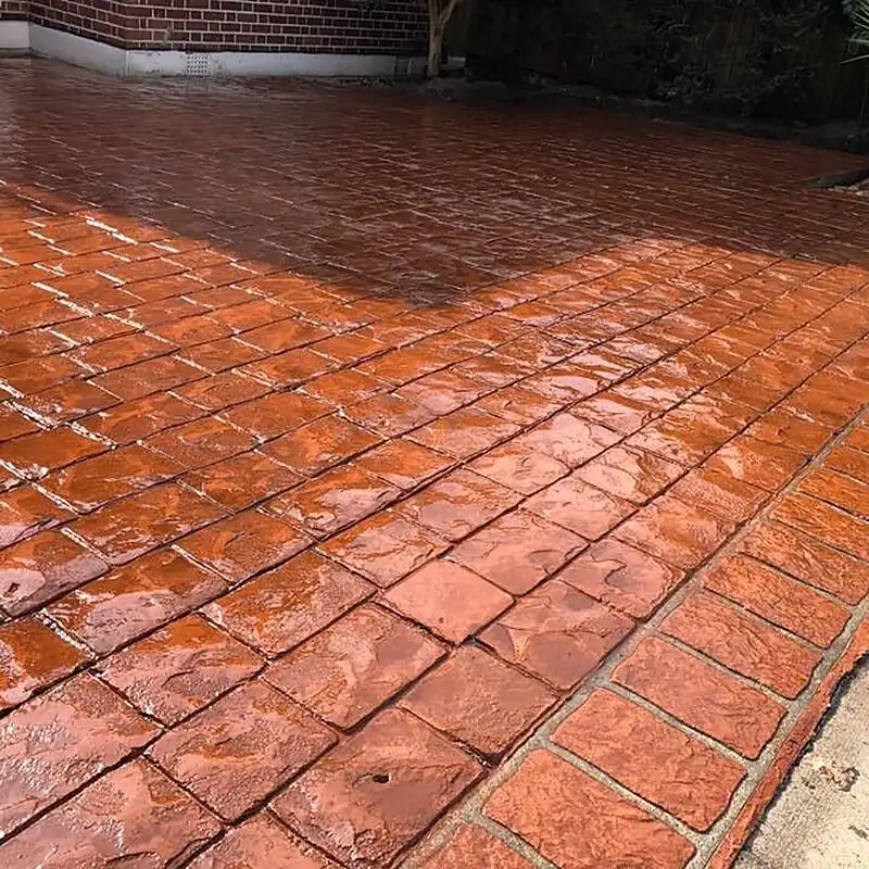 Finished patios project with clean detailing