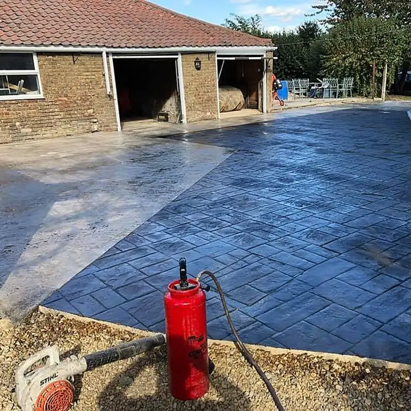 Finished block paving project with clean detailing