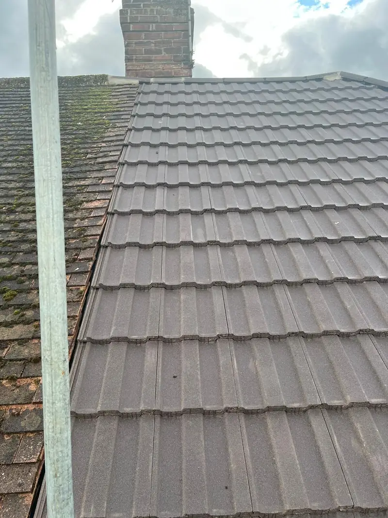 Re-roofed property with new battens and membrane