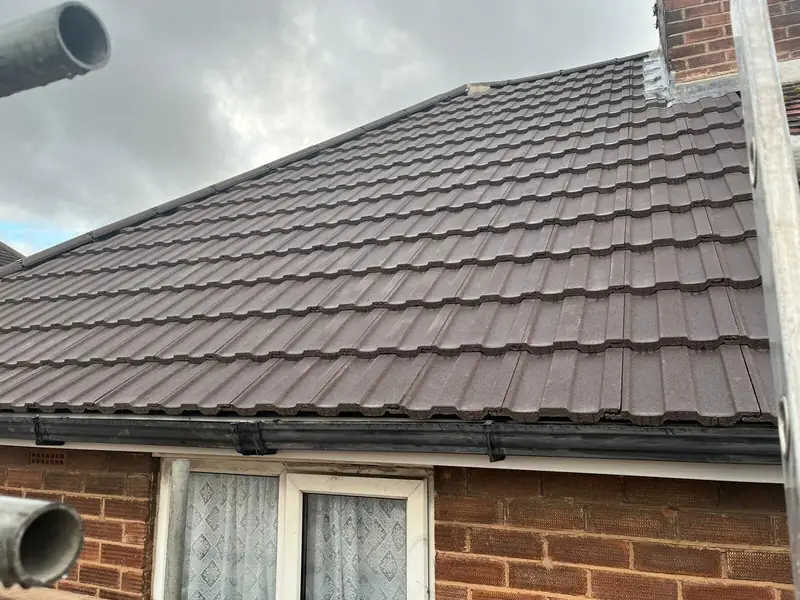 Completed roofing project