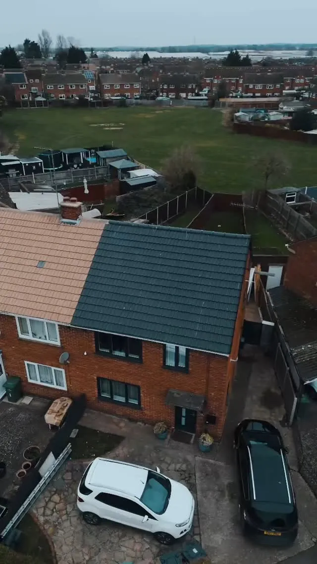 New Crest Double Pantile roof on a semi-detached home in King's Lynn