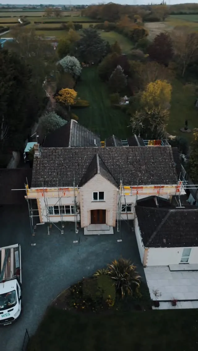 The Stamford house before its re-roof