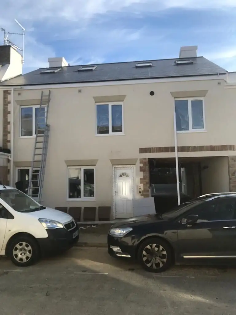 Roof replacement in progress in the Bath area
