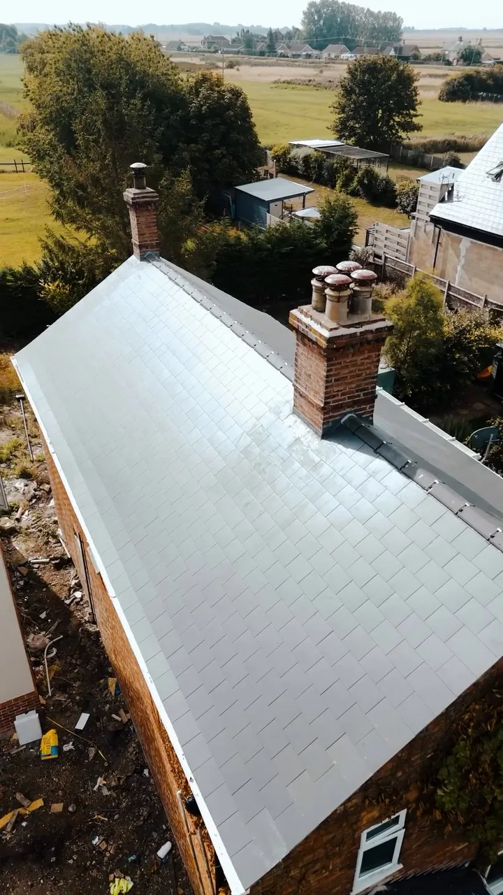 Alternative slates being laid in Downham Market