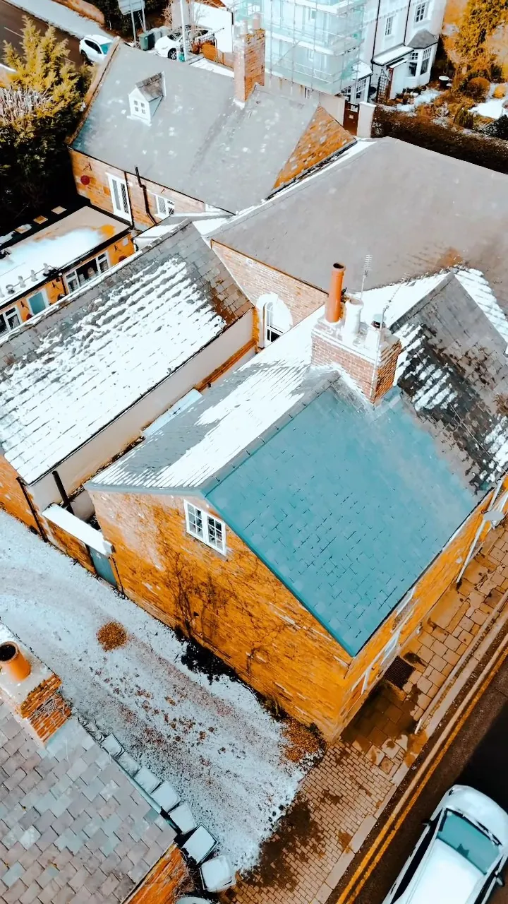 Completed natural slate roof in Uppingham