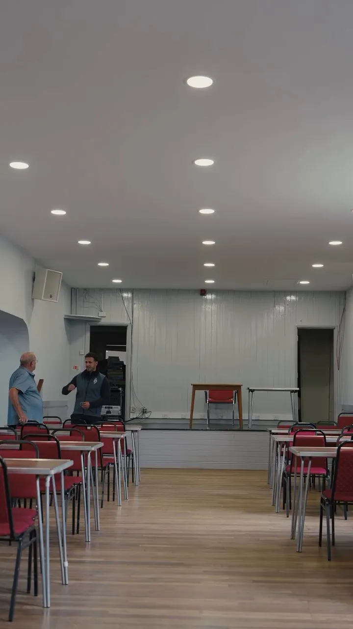 Refurbished interior of Stoke Ferry Village Hall